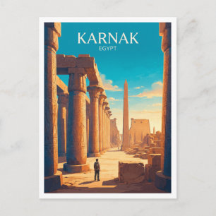 Karnak-Tempelkomplex Luxor Ägypten Postkarte