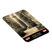 Karnak Temple & Hieroglyphs Säulen /Altes Ägypten Magnet (Rechte Seite)