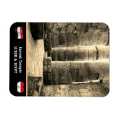 Karnak Temple & Hieroglyphs Säulen /Altes Ägypten Magnet (Horizontal)