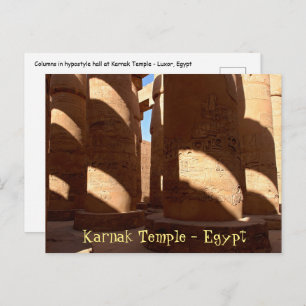 Karnak Temple - Luxor, Ägypten Postkarte