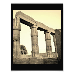 Karnak Temple Pillars Fotodruck
