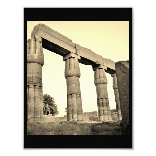 Karnak Temple Pillars Fotodruck (Vorne)