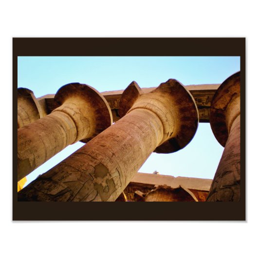 Karnak Temple Pillars Fotodruck (Vorne)
