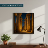 Karnak Temple Sunset Poster