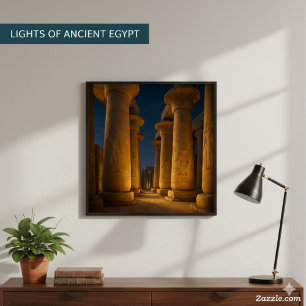 Karnak Temple Sunset Poster