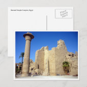 Karnak Wände Ägypten Postkarte (Vorne/Hinten)