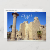 Karnakmauern Postkarte (Vorne/Hinten)