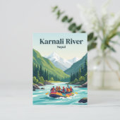 Karnali-Fluss Nepal Postkarte (Stehend Vorderseite)