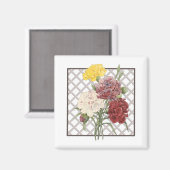 KARNATIONEN MAGNET (Vorderseite/Rückseite)