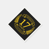 Karnelian Gemstone Hochzeitstag 17 Jahre Serviette (Ecke)