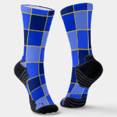 Karner Blauer Schmetterling Oversifizierte Karos B Socken (Gewinkelt)