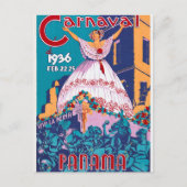 Karneval 1936, Feb. 22-25, Panama Postkarte (Vorderseite)