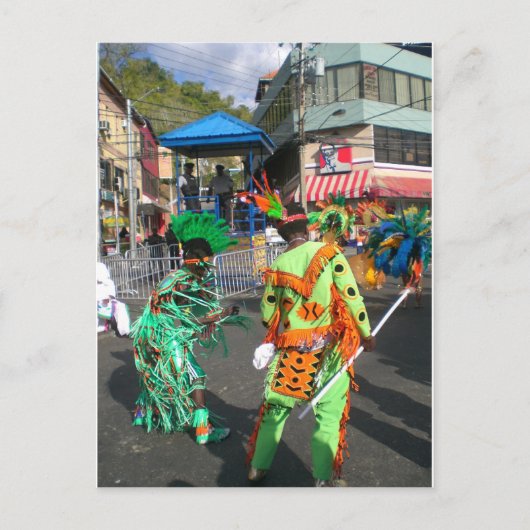 Karneval 2010 in Trinidad Postkarte (Vorderseite)
