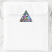 Karneval 2 dreieckiger aufkleber (Tasche)
