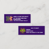 Karneval 3" x 1", dünne Karten sieht Andeutungen (Vorne/Hinten)