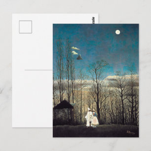 Karneval Abend Henri Rousseau Postkarte
