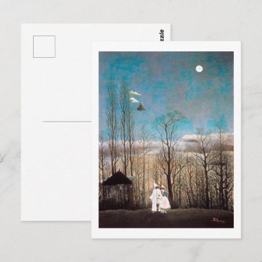 Karneval-Abend, Rousseau Postkarte (Vorne/Hinten)