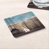 Karneval-Abend, Rousseau Rechteckiger Pappuntersetzer (angewinkelt)