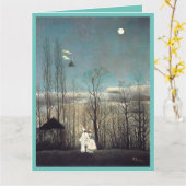 Karneval-Abend von Henri Rousseau Karte (Gelbe Blume)