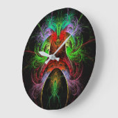 Karneval Abstract Große Wanduhr (Winkel)