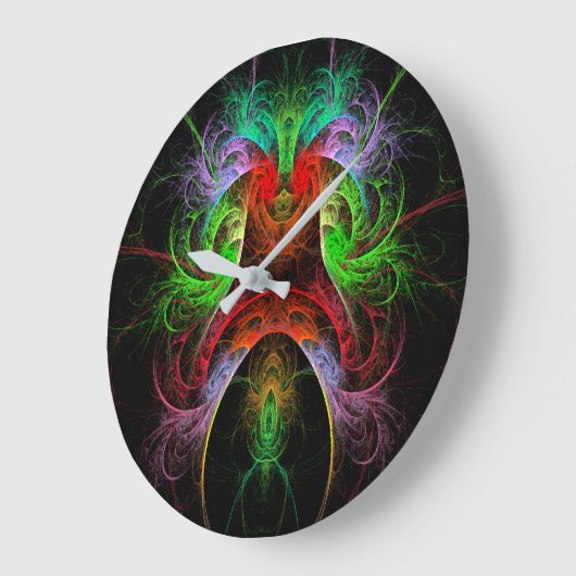 Karneval Abstract Große Wanduhr (Winkel)