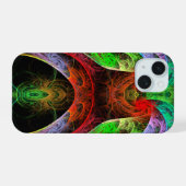 Karneval Abstrakte Kunst iPhone 15 Hülle (Rückseite (Horizontal))