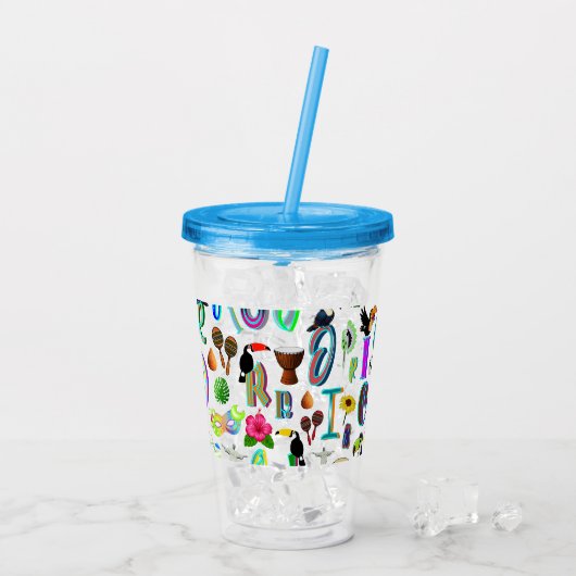 Karneval Acryltrinkbecher (Rückseite Ice)