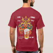 Karneval alle Art-Mann-französischen dunklen T-Shirt (Rückseite)