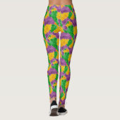 Karneval-Aquarell Pointillize Tarnung Leggings (Rückseite)