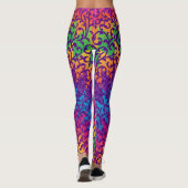 Karneval-Art bunt Leggings (Rückseite)