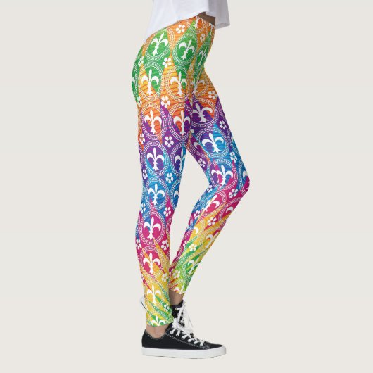 Karneval-Art bunt Leggings (Rechts)
