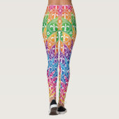 Karneval-Art bunt Leggings (Rückseite)