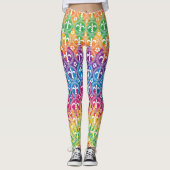 Karneval-Art bunt Leggings (Vorderseite)