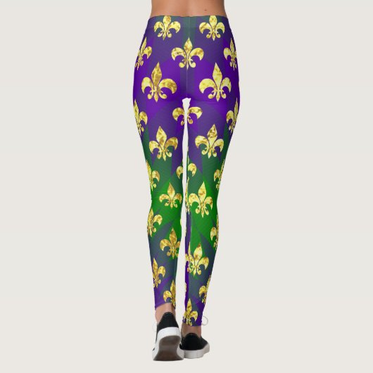Karneval-Art bunt Leggings (Rückseite)