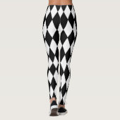 Karneval-Art-Harlekin-Muster Leggings (Rückseite)
