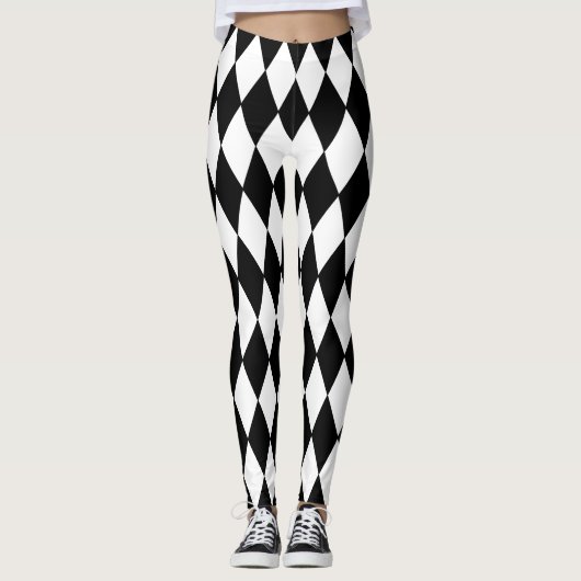 Karneval-Art-Harlekin-Muster Leggings (Vorderseite)