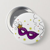 Karneval-Augen-Masken-Knopf Button (Vorne & Hinten)