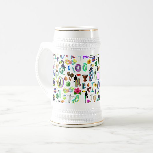 Karneval Bierglas (Vorderseite Links)