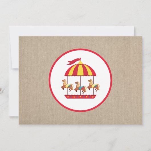 Karneval Birthday Circus Animals Party einladen Einladung