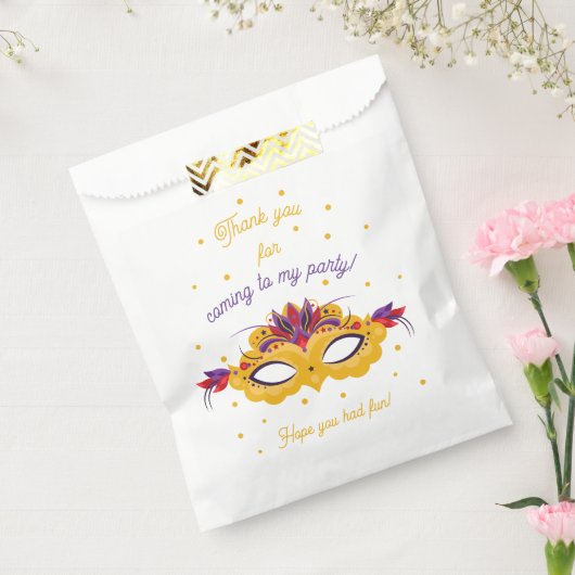 Karneval Birthday Party Danke Geschenktütchen (Versiegelt)