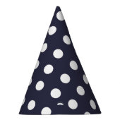 Karneval Blauer weiße weiße Punkte Geburtstag Partyhütchen (Rechts)