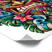 Karneval Bloom Tiki Poster (Ecke)