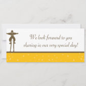 Karneval Boarding Pass Einladung Hochzeit (Rückseite)