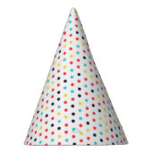Karneval, bunte kleine Punkte Geburtstag Partyhütchen (Rechts)