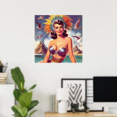 Karneval-Button Poster (Heimbüro)