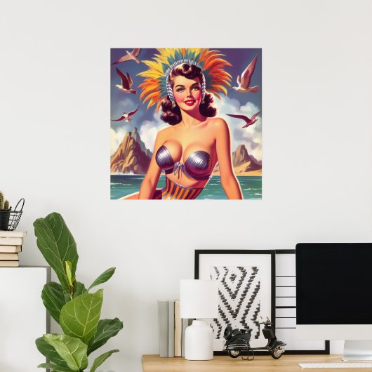 Karneval-Button Poster (Heimbüro)