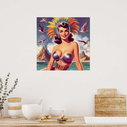 Karneval-Button Poster (Küche)