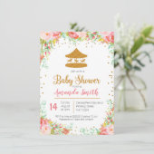 Karneval Circus Baby Dusche Einladung (Stehend Vorderseite)