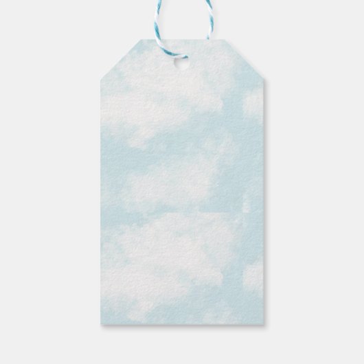 Karneval Circus Big Blue Geburtstag Geschenkanhänger (Rückseite)