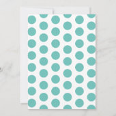 Karneval Circus Big Top Aqua Einladung (Rückseite)